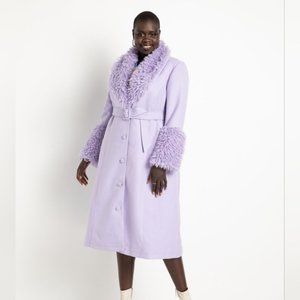Eloquii Purple Lavender Coat 22/24